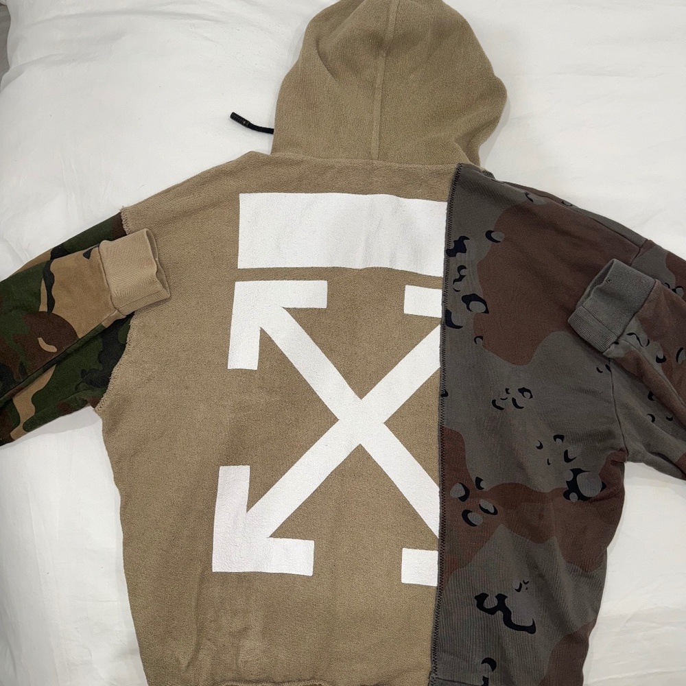Off-White Reconstructed Camo Hoodie